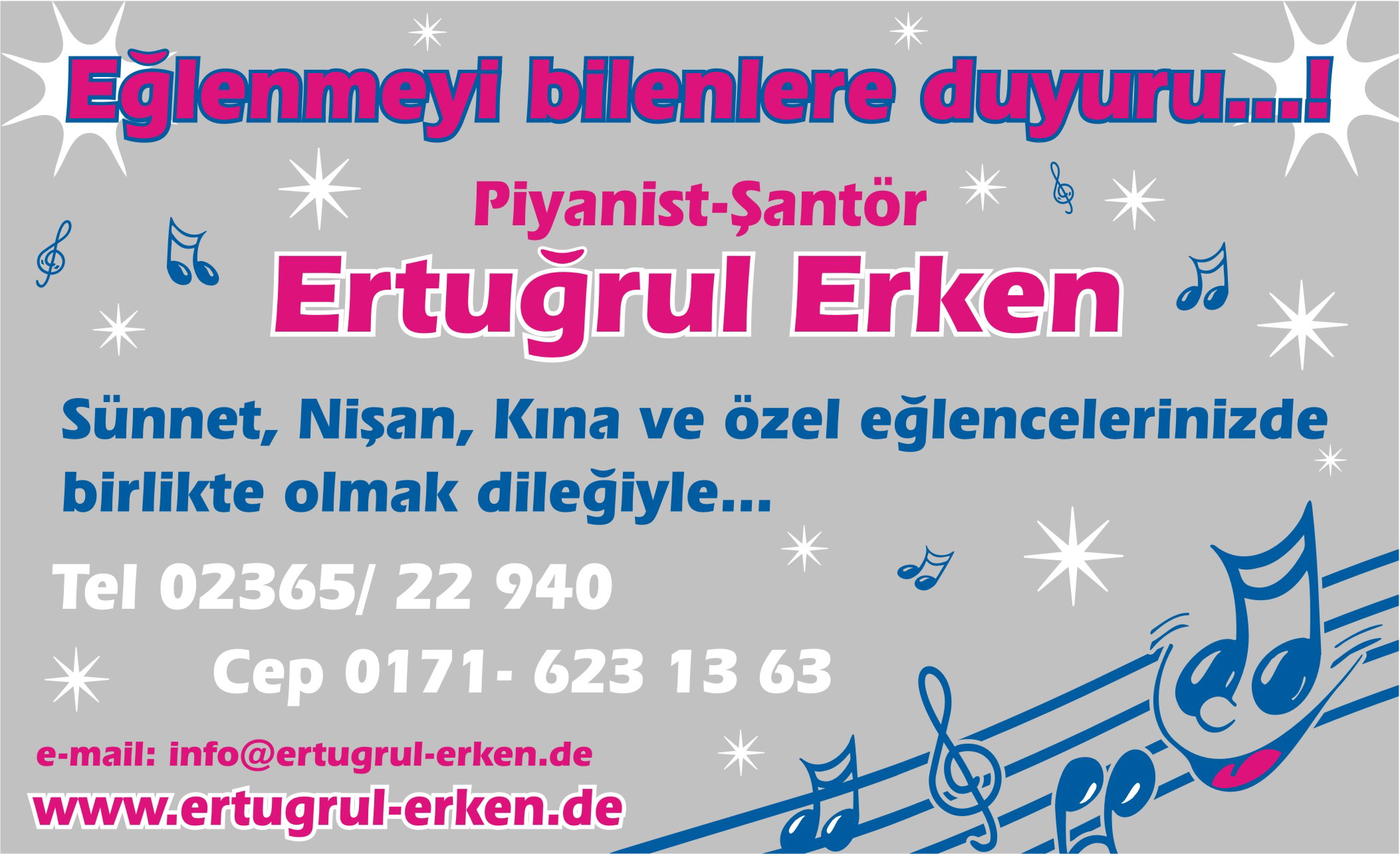 Piyanist-Santr Ertugrul Erken - 45772 Marl (NRW)/Almanya